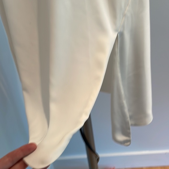 Babaton White Blouse - size M - with tie - Picture 3 of 5